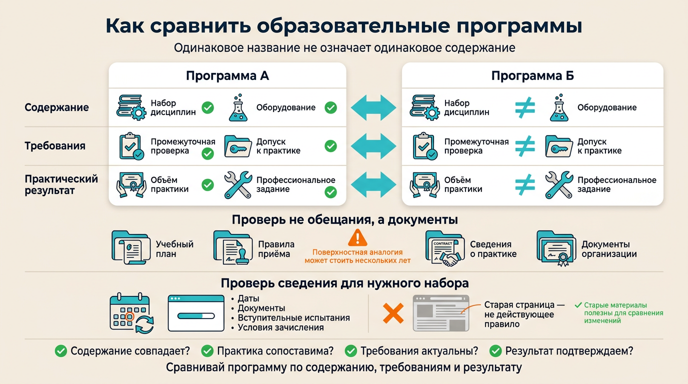 Как сравнивать образовательные программы